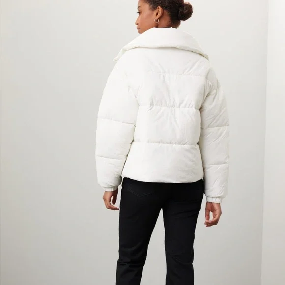 SAVE THE DUCK Elegant Cream Puffer Jacket - Picture 2 of 9